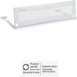 Foppapedretti Hoplà bed barrier, white, foldable, for the safety of children from 18 months to 5 years, refurbished product.