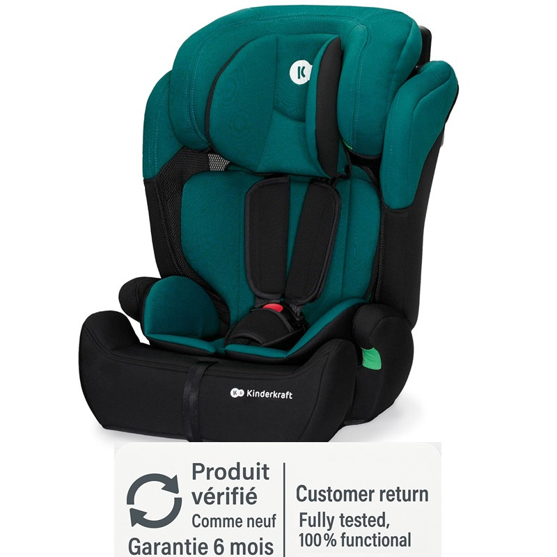 Kinderkraft COMFORT UP i-Size groen evoluerend autostoeltje voor kinderen van 15 maanden tot 12 jaar