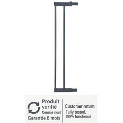Extension métallique de 14 cm noire pour barrière de sécurité enfant Safety 1st