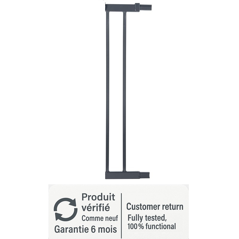Extension métallique de 14 cm noire pour barrière de sécurité enfant Safety 1st