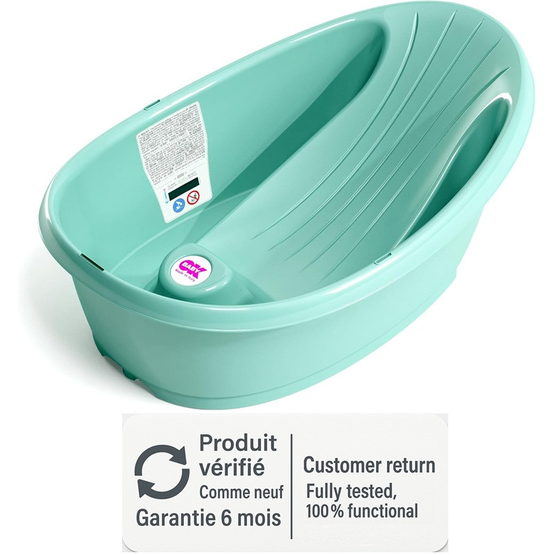 Bañera ergonómica y compacta OKBABY Onda Baby color turquesa para bebé de 0 a 12 meses