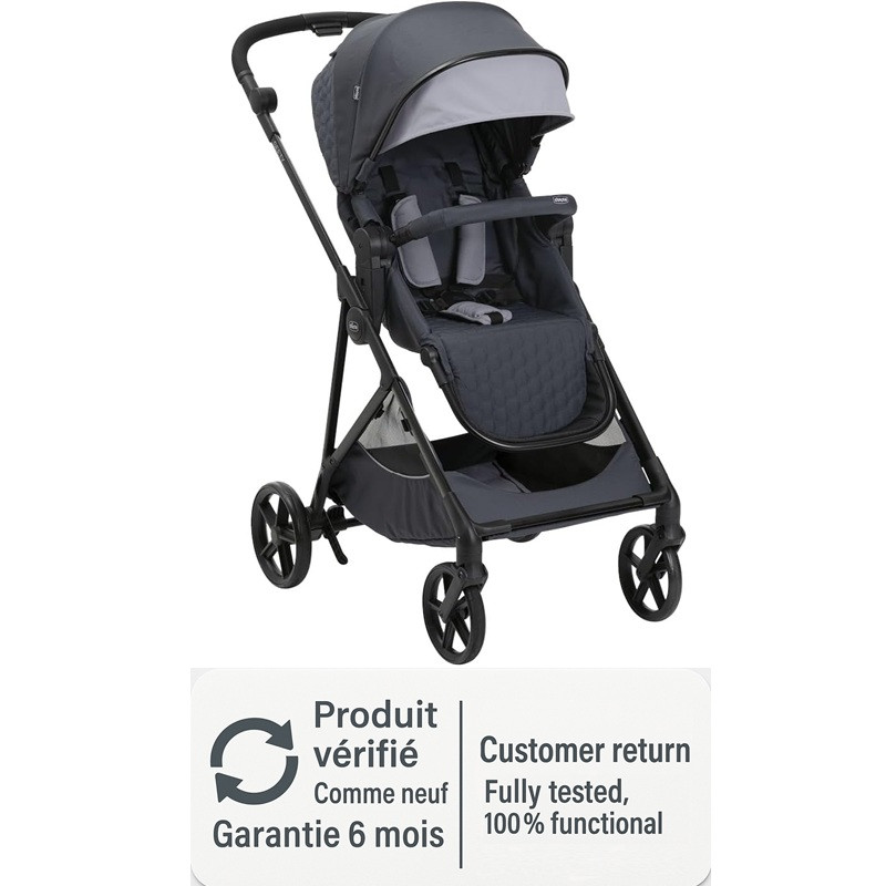 Chicco Seety kompakter Kinderwagen, automatisch zusammenklappbar, nahezu neuwertiger Zustand