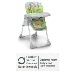 Foppapedretti Meeting kinderstoel met Farm design, verstelbare plank en verstelbare rugleuning.