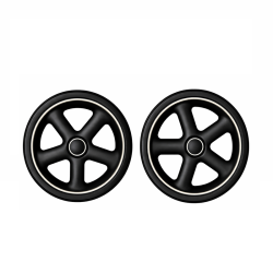 Set of two new rear wheels for Nova Bébé Confort or Maxi-Cosi strollers