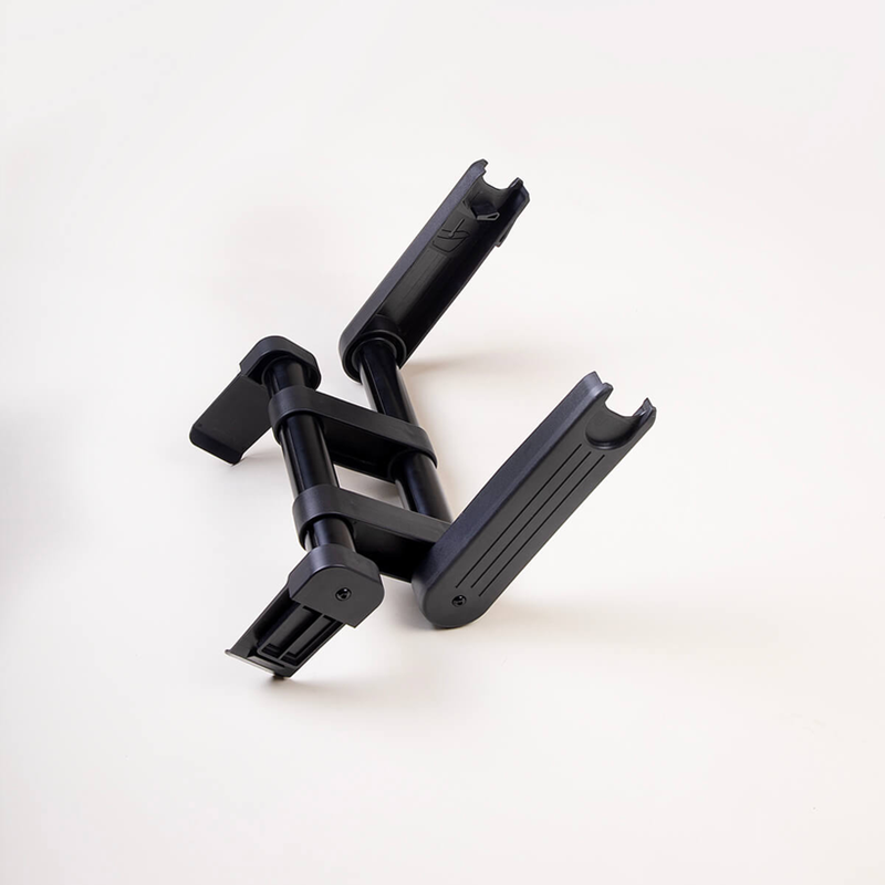 Paire d'adaptateurs officiels pour fixer un siège auto sur le châssis d'une poussette Mountain Buggy Duet V4.