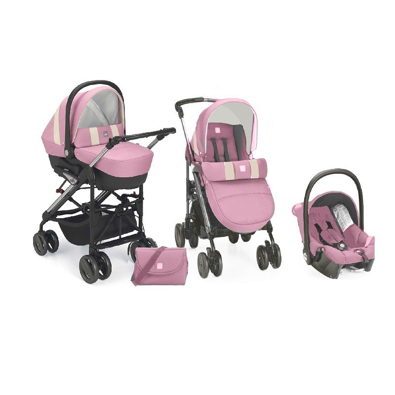 tank Cumulatief chatten Trio Kinderwagen 3 in 1 Cam Roze