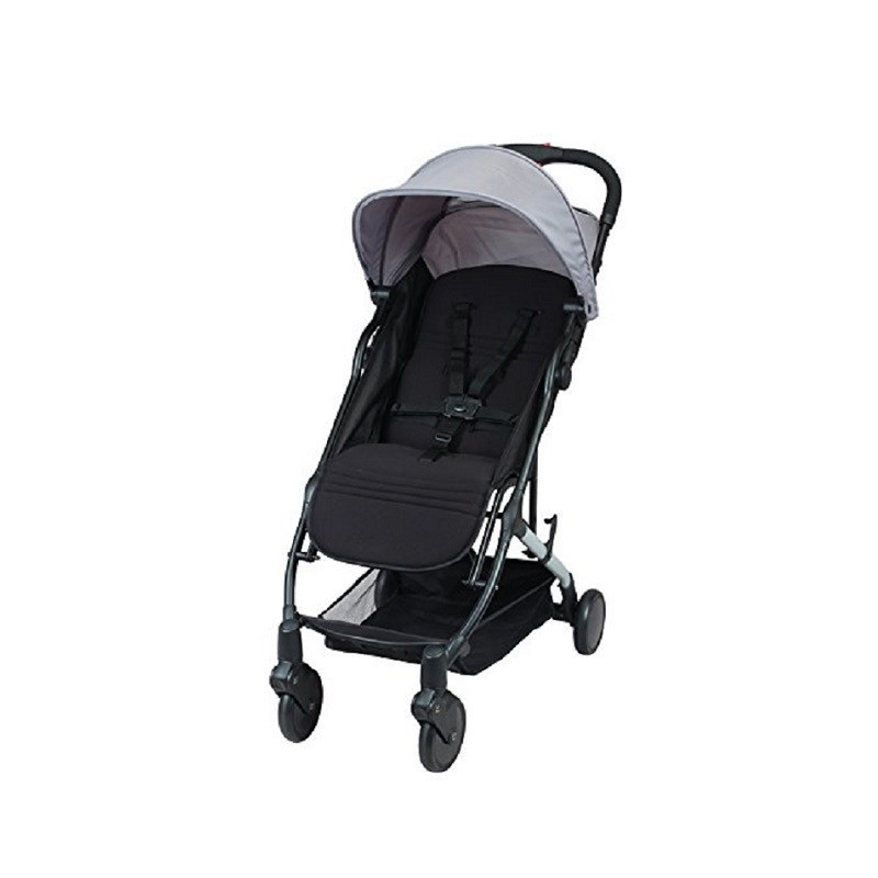 Poussette Citadine Yuko Grise Et Noir Bambisol